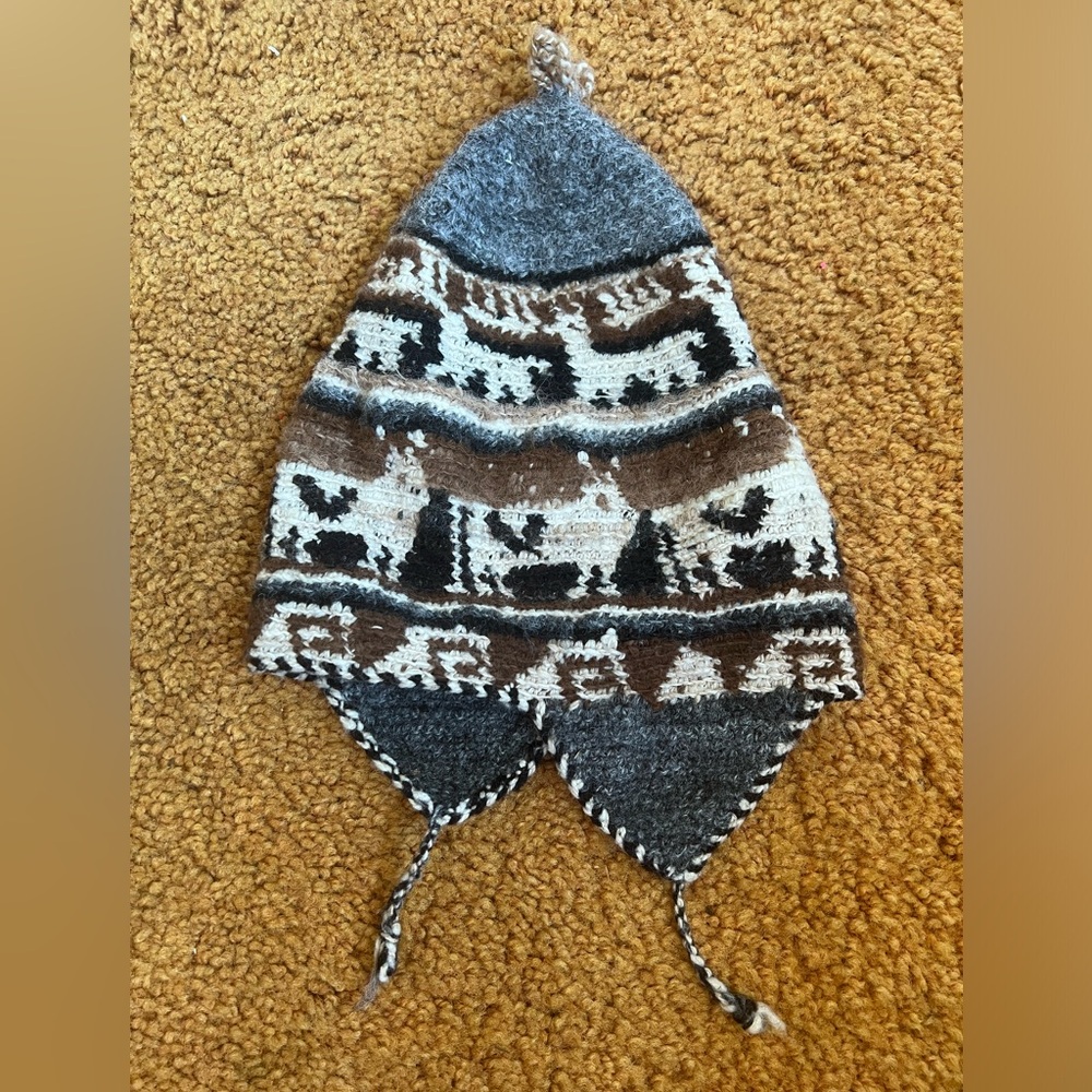 Peruvian Alpaca Wool Beanie Winter Hat